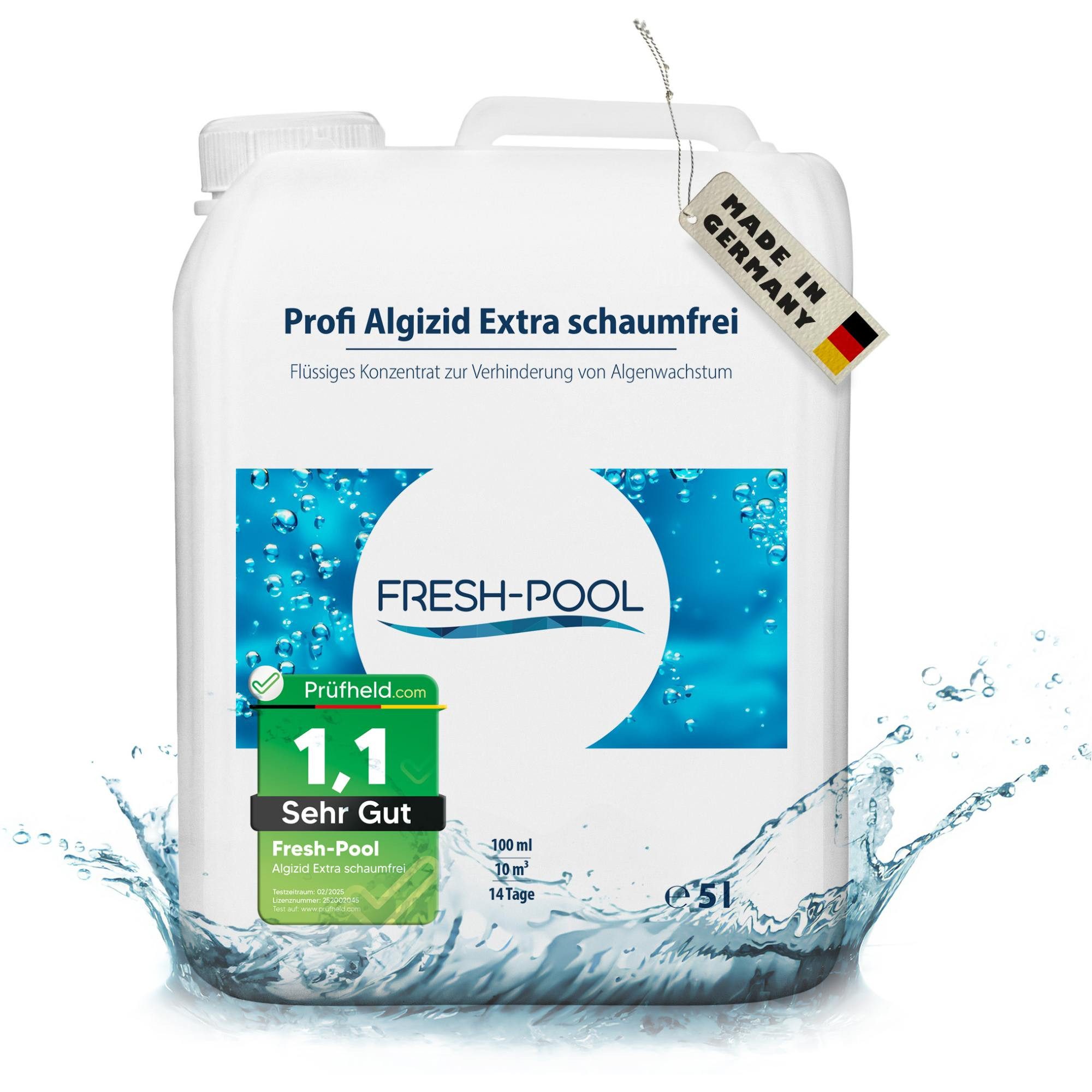 Fresh-Pool Poolpflege Profi Algizid Extra schaumfrei 5 Liter günstig online kaufen