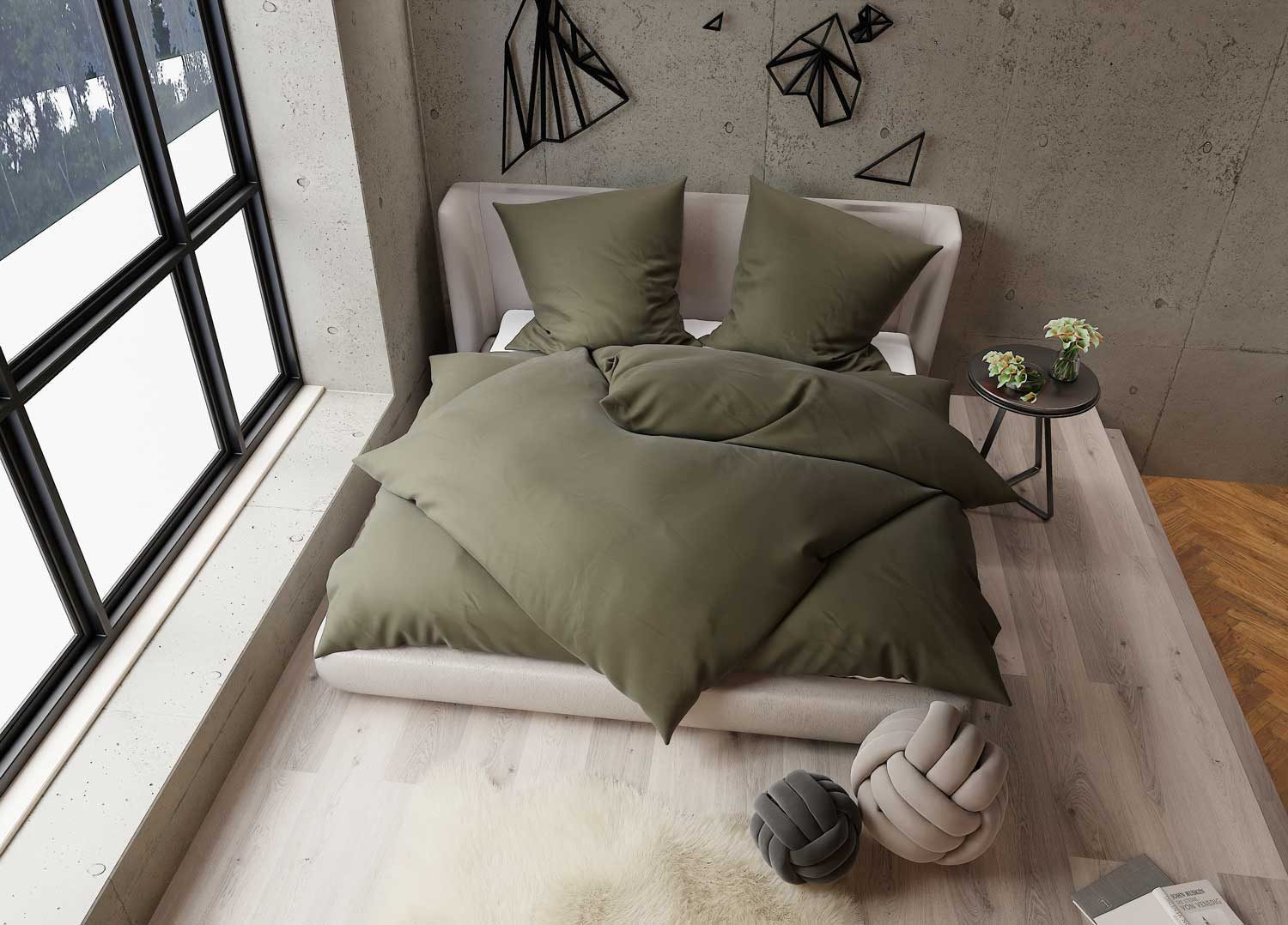 BETTWAESCHE-MIT-STIL Bettwäsche TENCEL™ Lyocell Bettwäsche uni einfarbig, L günstig online kaufen