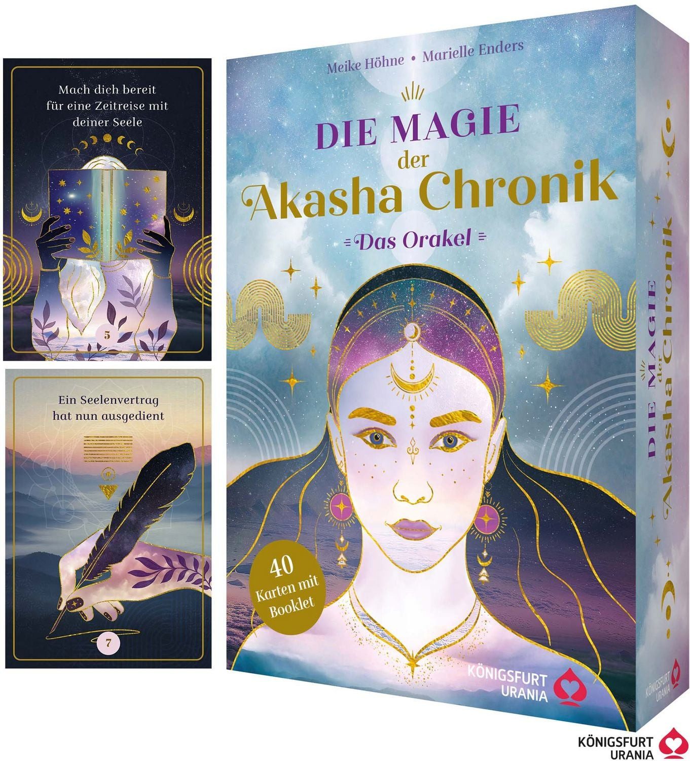 Die Magie der Akasha Chronik - Das Orakel - 40 Orakelkarten und 160-se / Meike Höhne, Marielle Enders