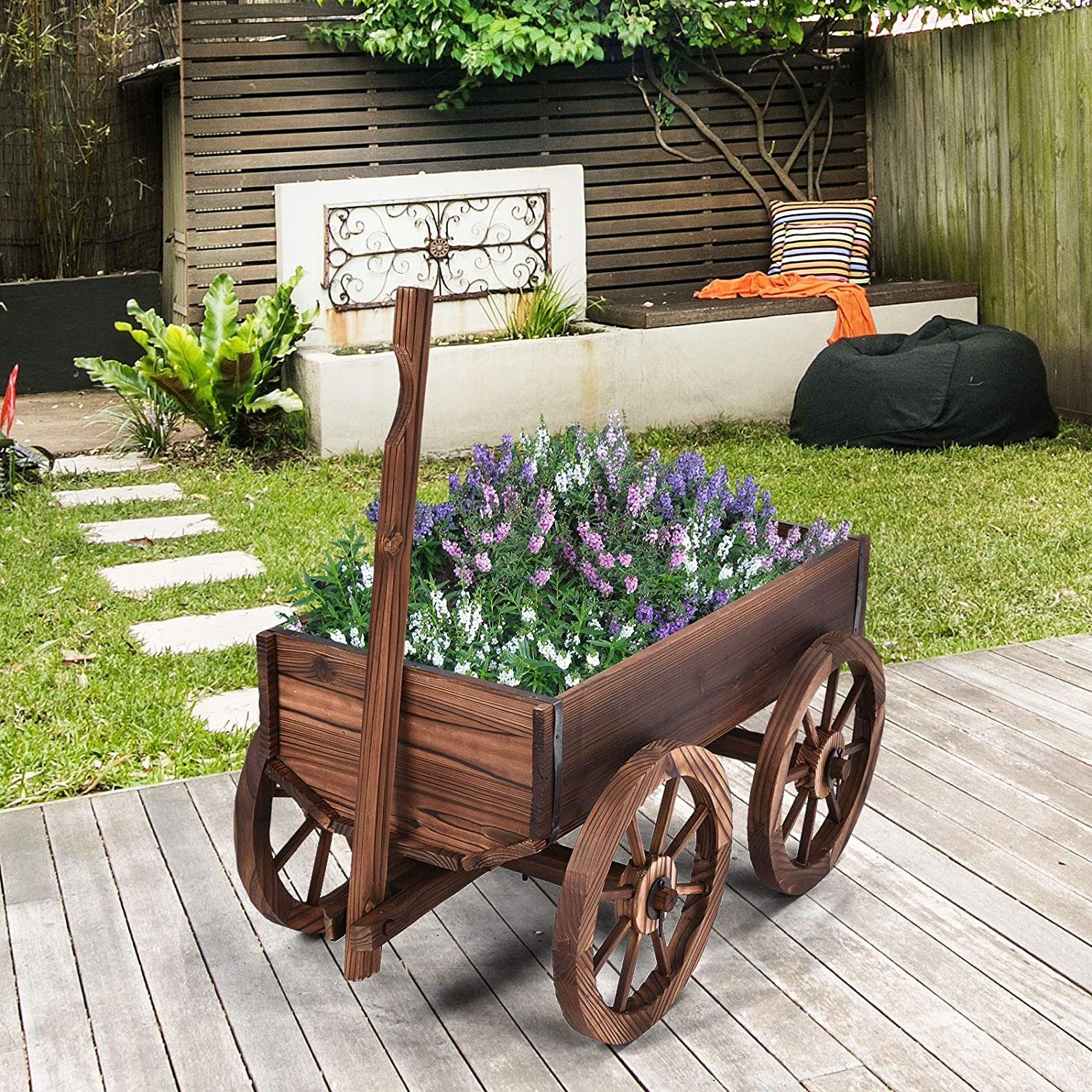 COSTWAY Blumenständer, Blumenwagen mit 4 Rädern, günstig online kaufen