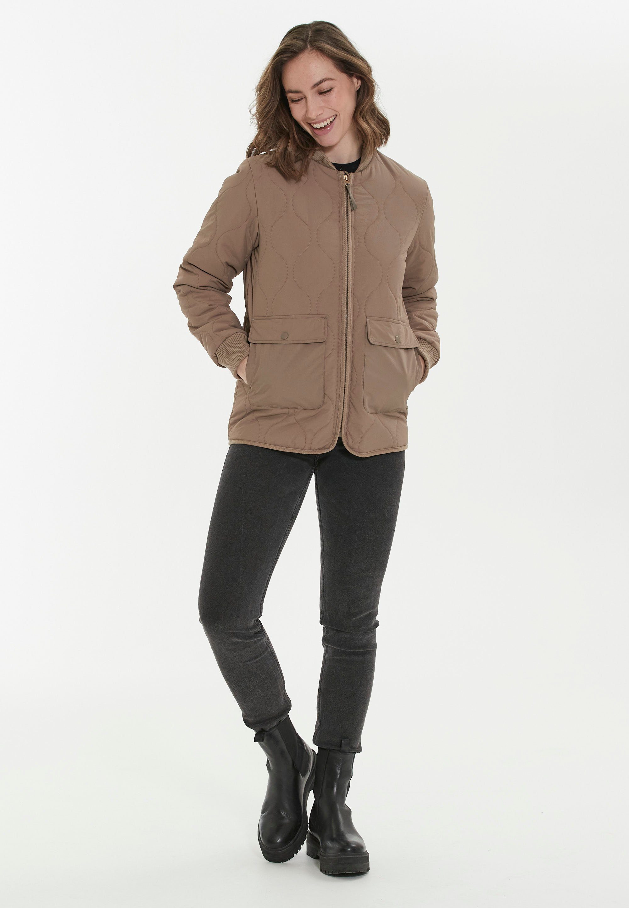 hellbeige in WEATHER REPORT Steppjacke tollem Steppdesign Eilish