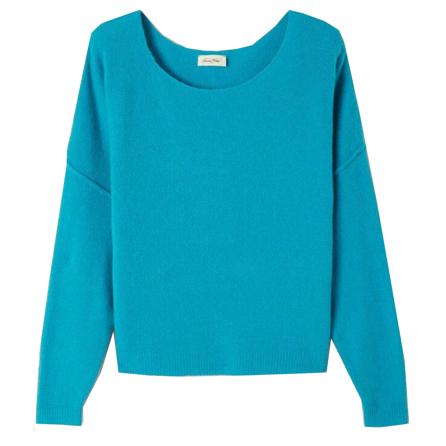 American Vintage Strickpullover Pullover DAMSVILLE mit Wolle in Blau