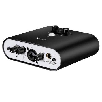 iCON Pro Audio Duo22 Dyna USB-Audio-Interface Digitales Aufnahmegerät (mit Kopfhörer)