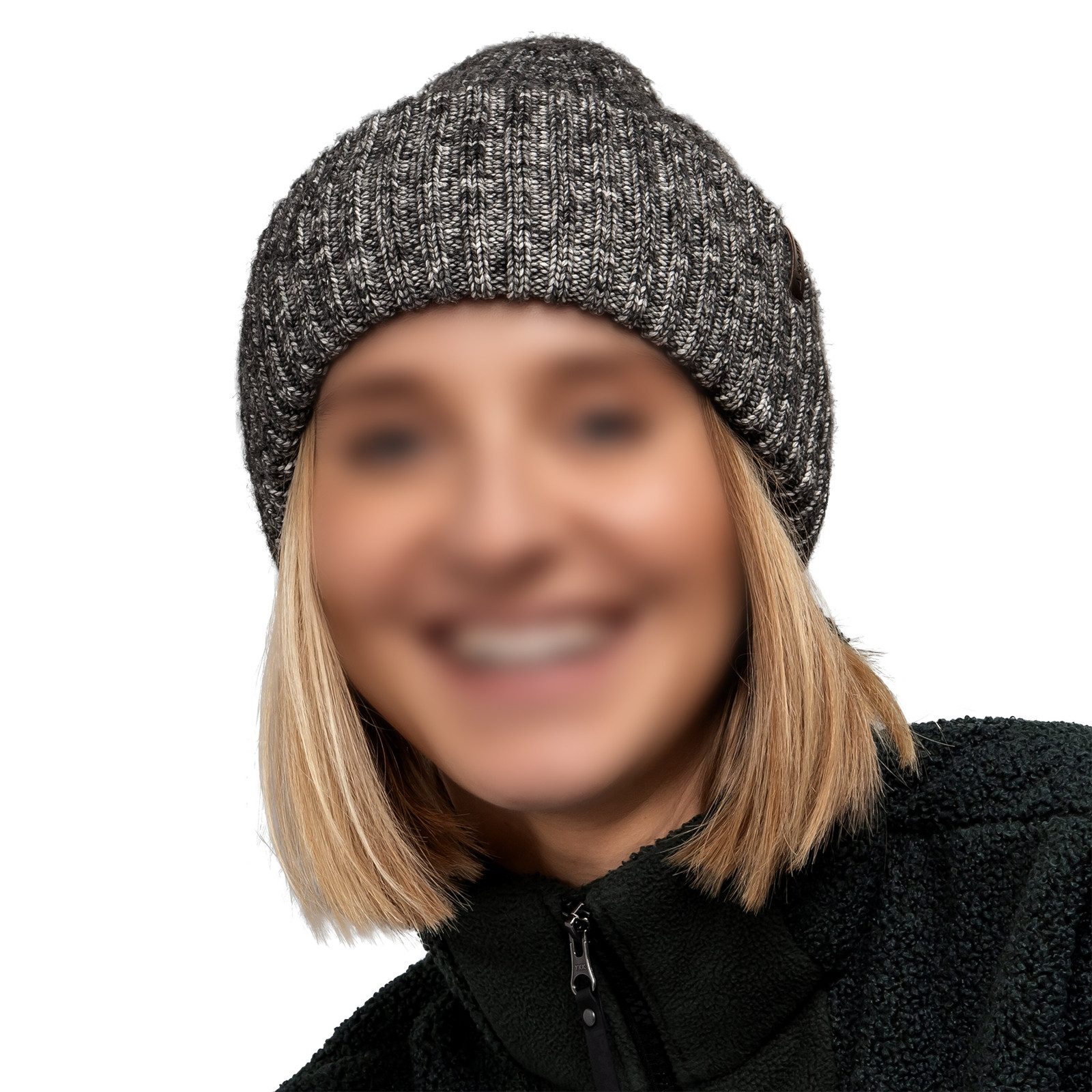 Schöffel Strickmütze Hat Style Beccio All mit aufgenähter Logo-Fahne