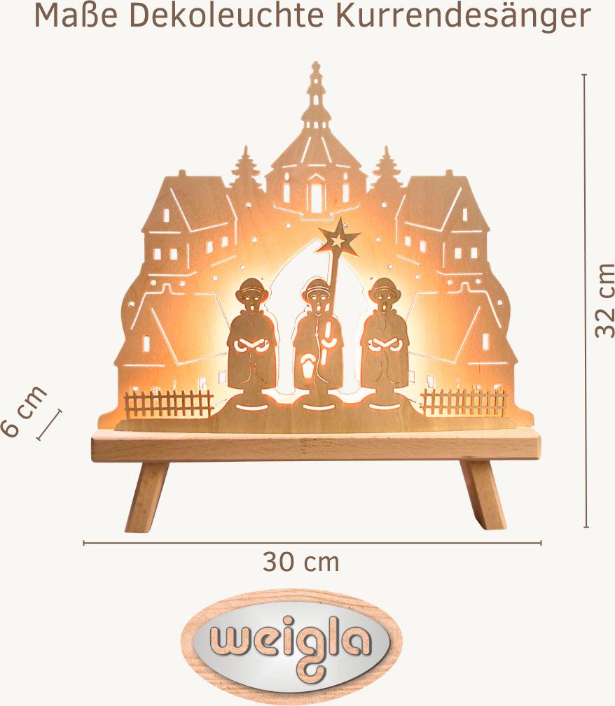 Weigla Lichterbogen Dekoleuchte aus Holz mit Seiffener Kirche, NATUR, Made günstig online kaufen