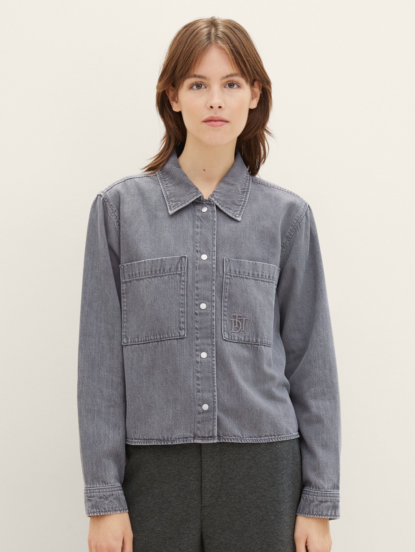 TOM TAILOR Denim Hemdbluse Denim Overshirt