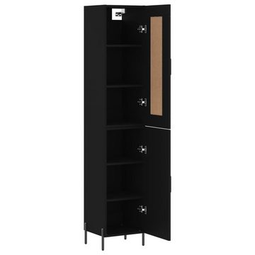 vidaXL Kleiderschrank Regal Highboard Schrank Hochschrank Schwarz 34,5x34x180 cm Holzwerksto