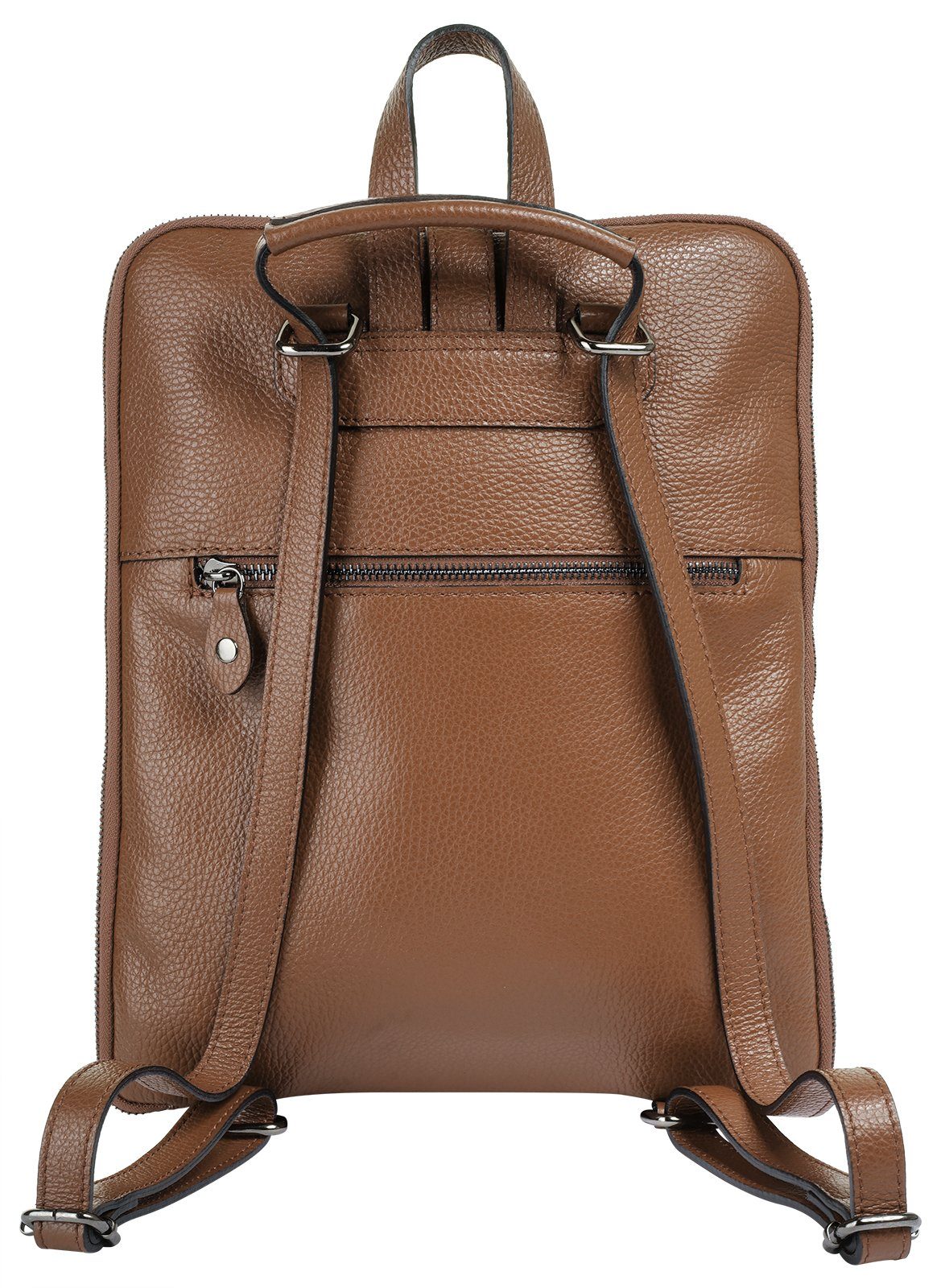 Cluty Cityrucksack, echt Leder, Made in Italy