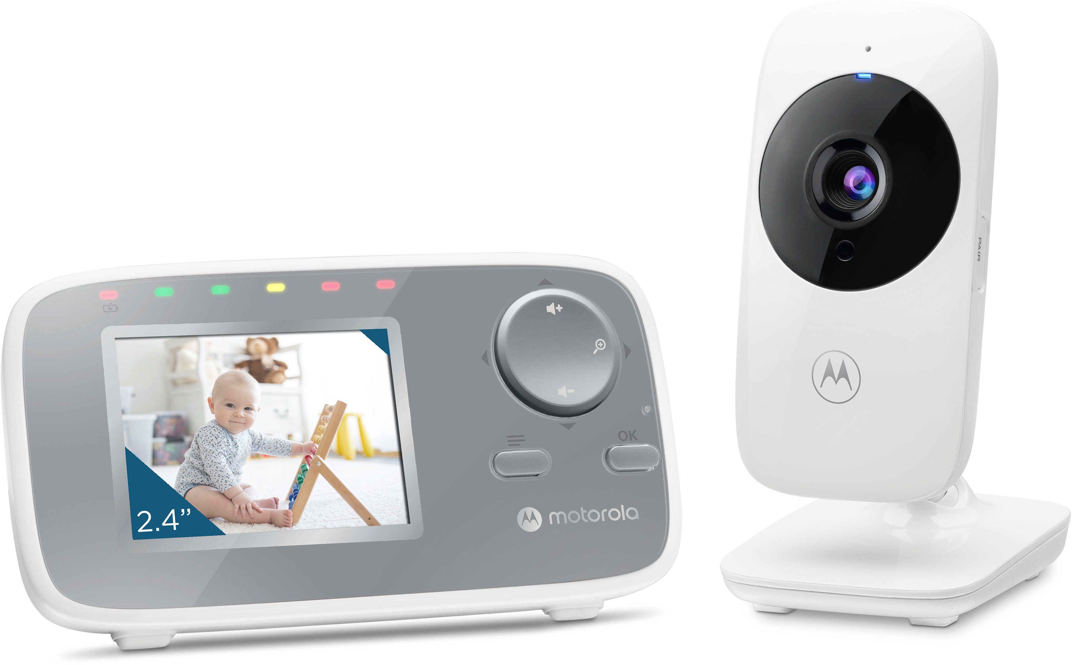 Motorola Video-Babyphone Nursery VM482, 2,4-Zoll-Farbdisplay