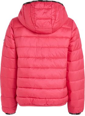 Tommy Jeans Steppjacke TJW QUILTED TAPE HOODED JACKET mit Tommy Jeans Branding-Bündchen