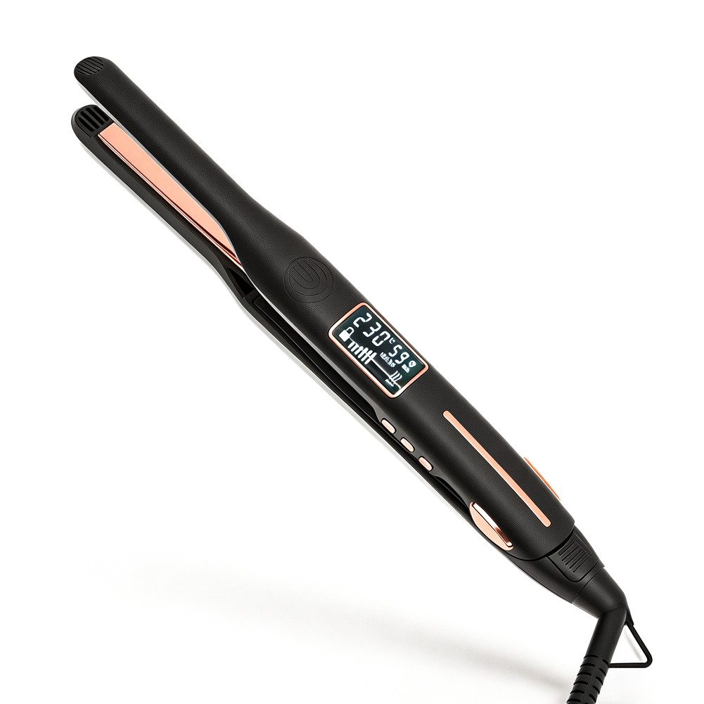 FANNOU Glätteisen Small Haarglätter für kurzes Haar, Pony & Bart, Keramik Platten, Glätteisen Locken und Glätten 2 in 1 für alle Haartypen