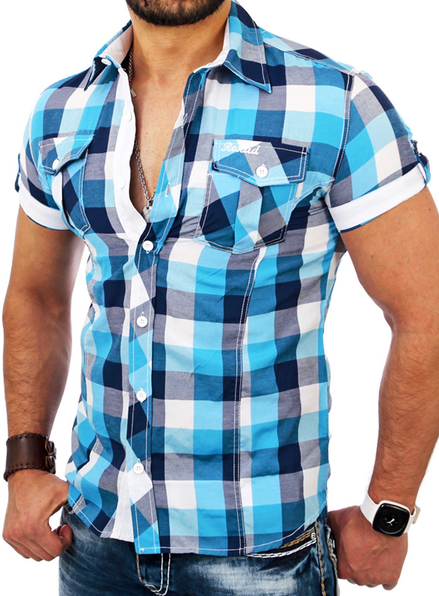 Reslad Kurzarmhemd Reslad Herren Kurzarm Hemd Oceanside RS-7065 (Kurzarmhem günstig online kaufen