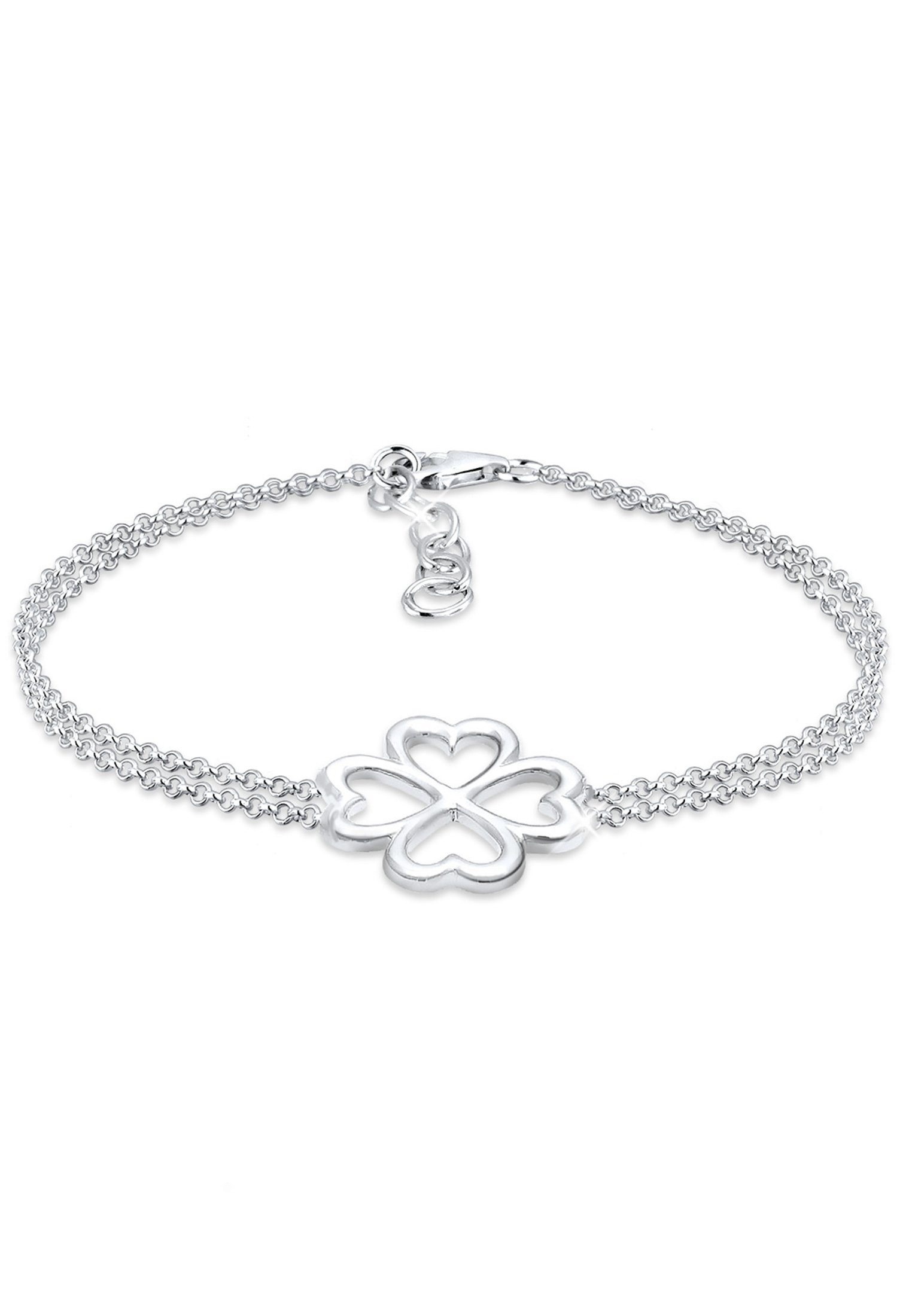 Armband Kleeblatt Glücksbringer Luck 925 Silber