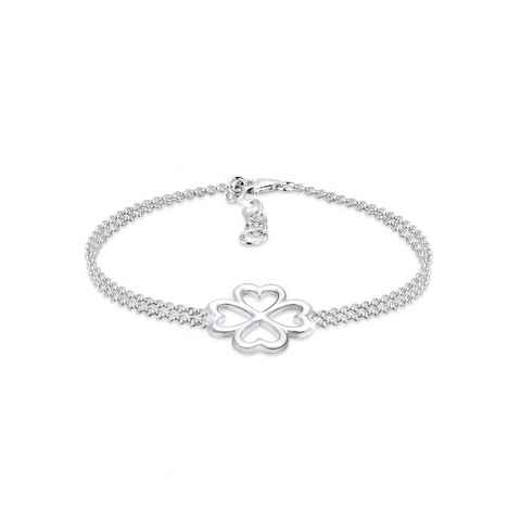 Elli Armband Kleeblatt Glücksbringer Luck 925 Silber