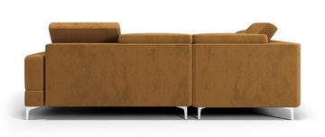 Möbel für Dich Ecksofa Polsterecke Malibu, mit verstellbaren Kopfstützen, mit Schlaffunktion, mit Bettkasten