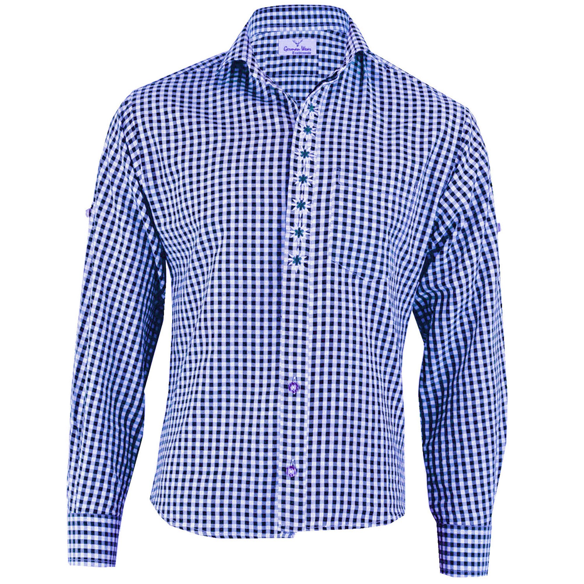 German Wear Trachtenhemd GW120x-EW Trachtenhemd für Trachtenlederhose mit E günstig online kaufen