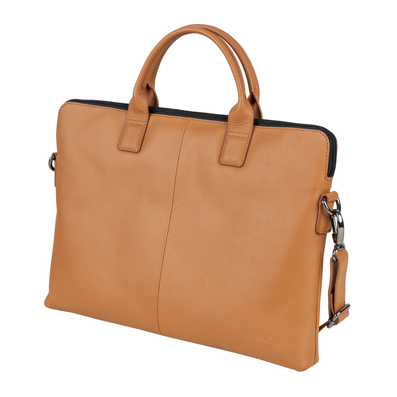 MANTA Laptoptasche Echtleder Notebooktasche 14-oder 16-Zoll, Aktentasche, Business-Bag, Echtes Leder