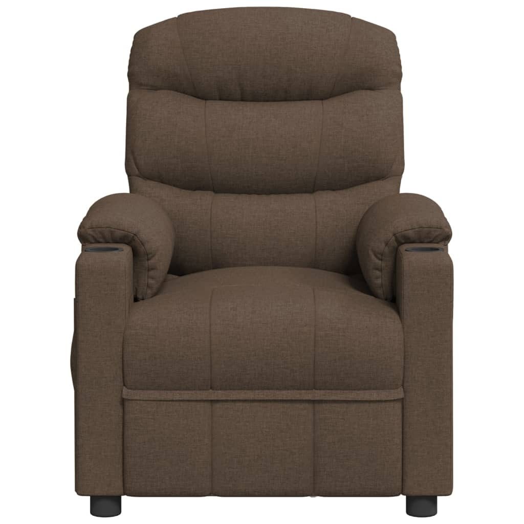 vidaXL Massagesessel Massagesessel Braun Stoff (1-St) günstig online kaufen