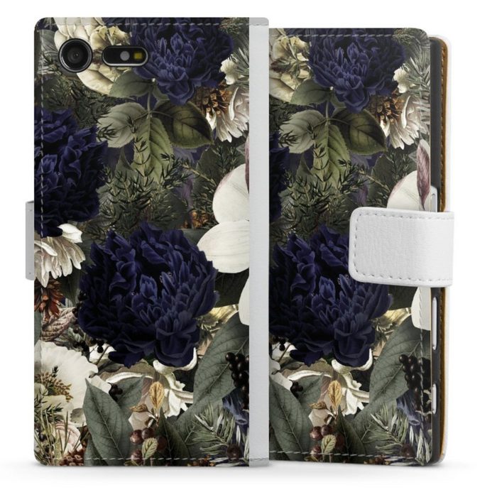 DeinDesign Handyhülle Utart Vintage Blumen Natur Blumen Sony Xperia X Compact Hülle Handy Flip Case Wallet Cover