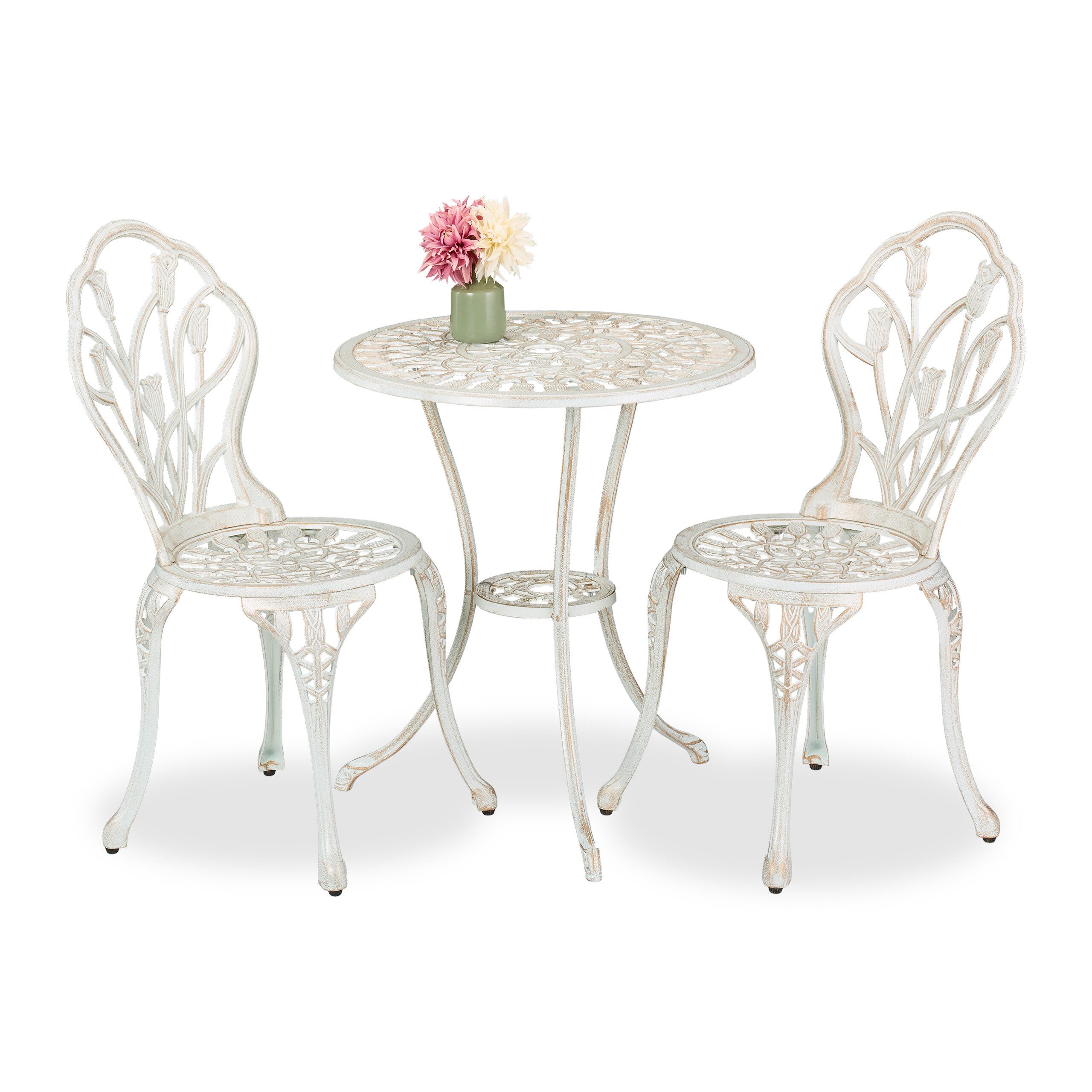 relaxdays Balkonset 3-teiliges Gartenmöbel Set, (3-tlg), günstig online kaufen