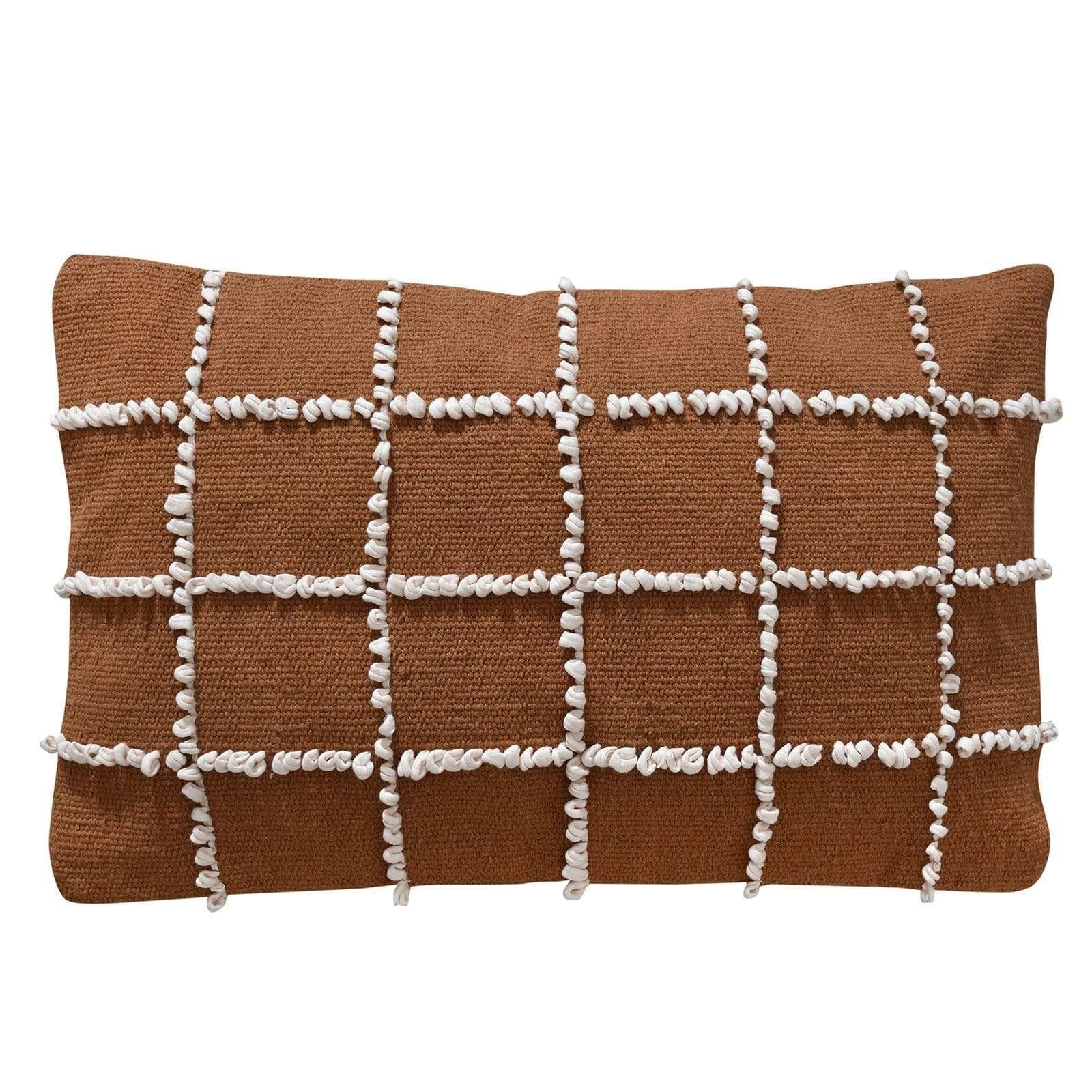 Baumwolle, Living handgefertigt aus x 40 60 cm, Dekokissen in LaLe Terrakotta Kissenhülle Pelin