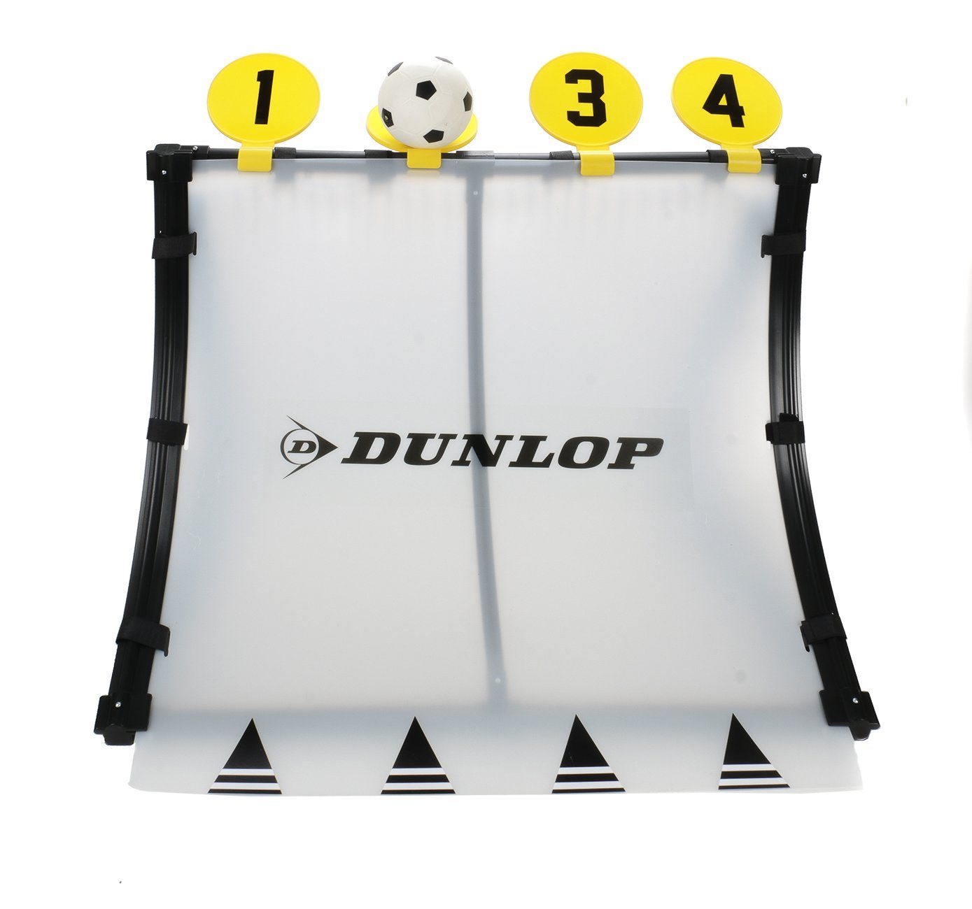 Dunlop Fußballtor »4-in-1 Fußballtrainingscenter für Kinder mit Ball« ( Fussballtor mit Rebound-Platte, 4 Zielscheiben, Ballpumpe mit Adapter),  leichte Steck-Klick-Montage, Heringe, Größe ca. 75 x 58 x 79 cm