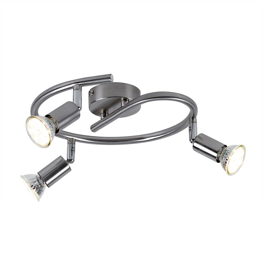 GLOBO LIGHTING LED Deckenleuchte, Leuchtmittel inklusive, Warmweiß, LED Deckenlampe Spotrondell Spotleuchte Strahler beweglich