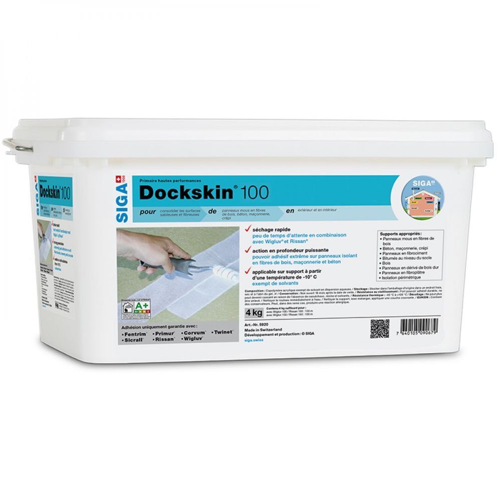 Siga Dampfsperrklebeband Siga Dockskin 100 Primer 4 kg Primer