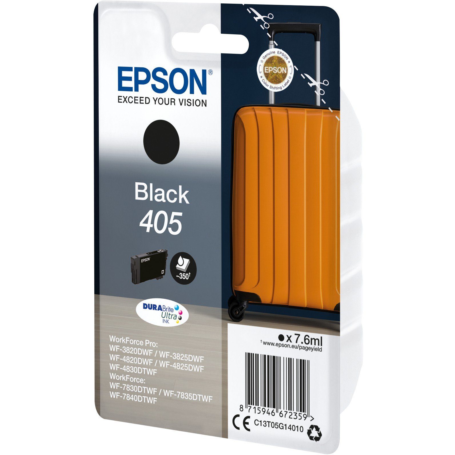 schwarz Tinte Tintenpatrone 7.6ml EPSON Epson