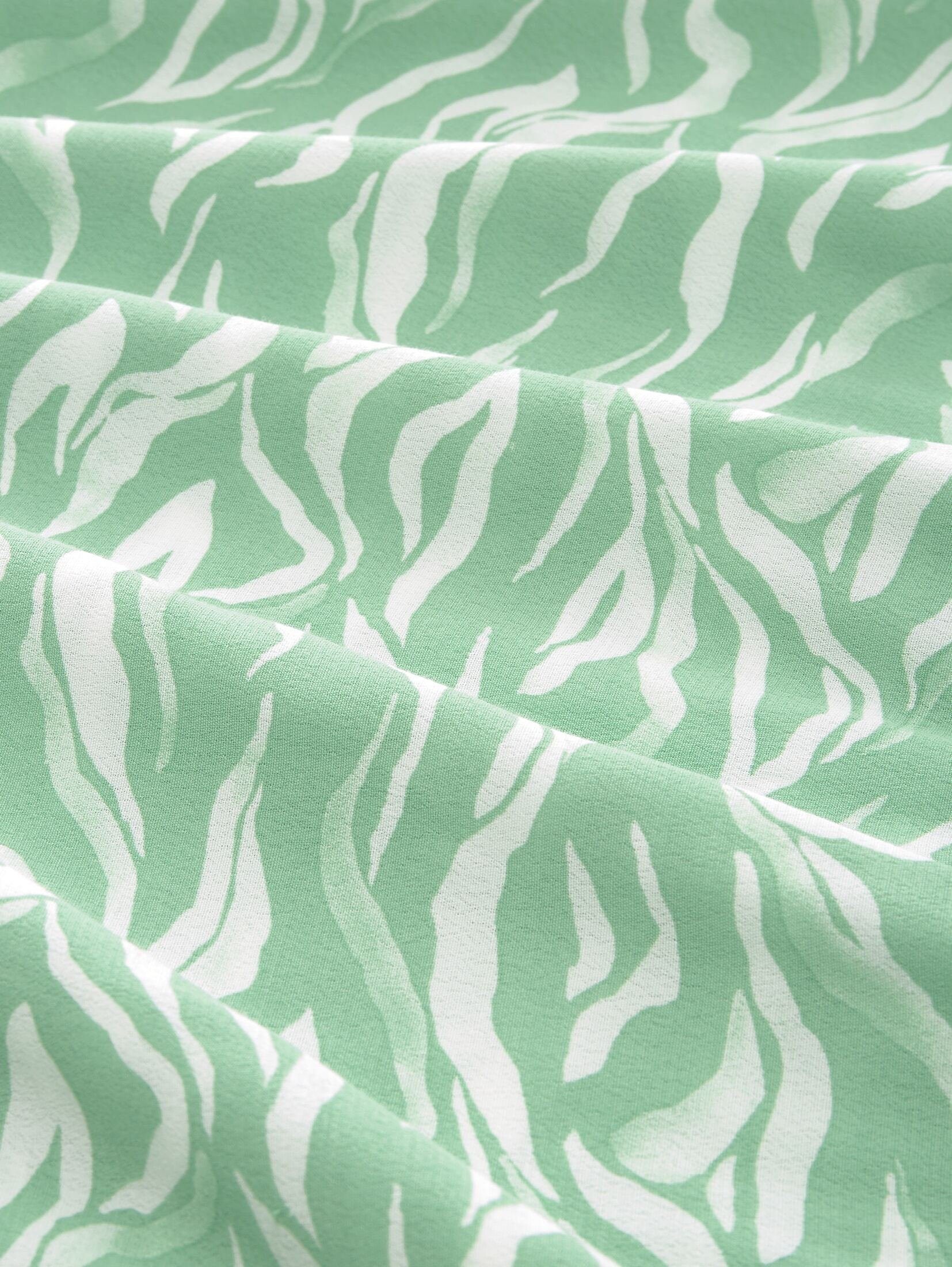 TOM TAILOR Jerseykleid Kleid green Allover-Print design mit wavy small