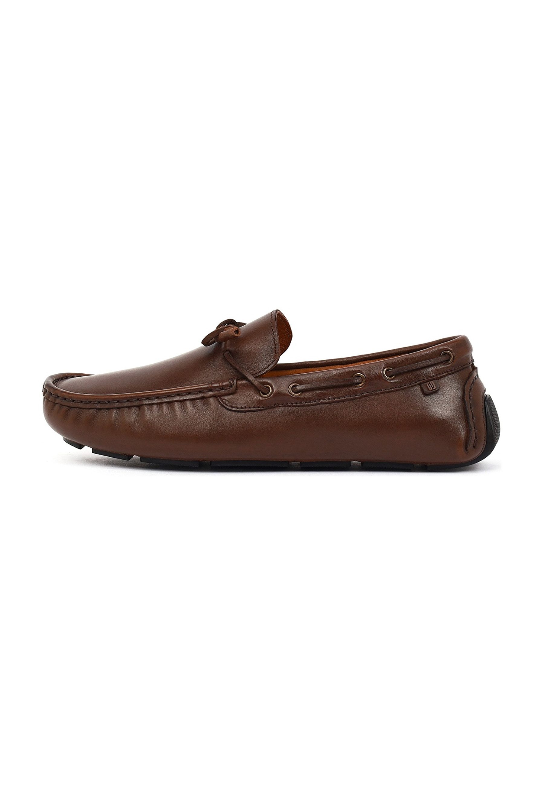 Derimod Lässige Loafer aus Leder Loafer Echtes Leder, Lederfutter, EVA-Sohle, Slip-On, Mokassin-Naht