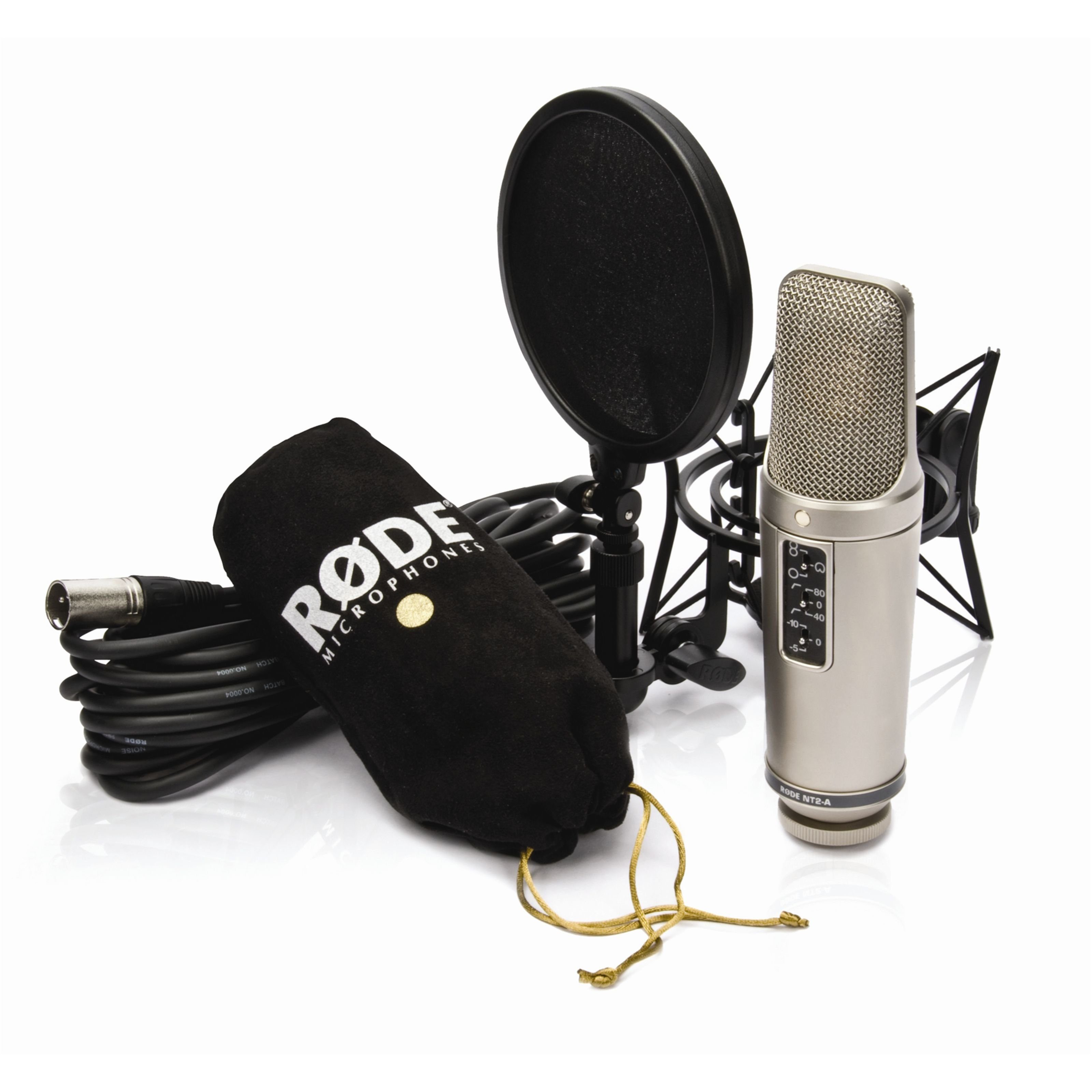 RODE Microphones Mikrofon (NT2-A Studio Solution Set inklusive elastischem Halter), Røde NT2-A, Kondensatormikrofon-Komplettset "Studio Solution"