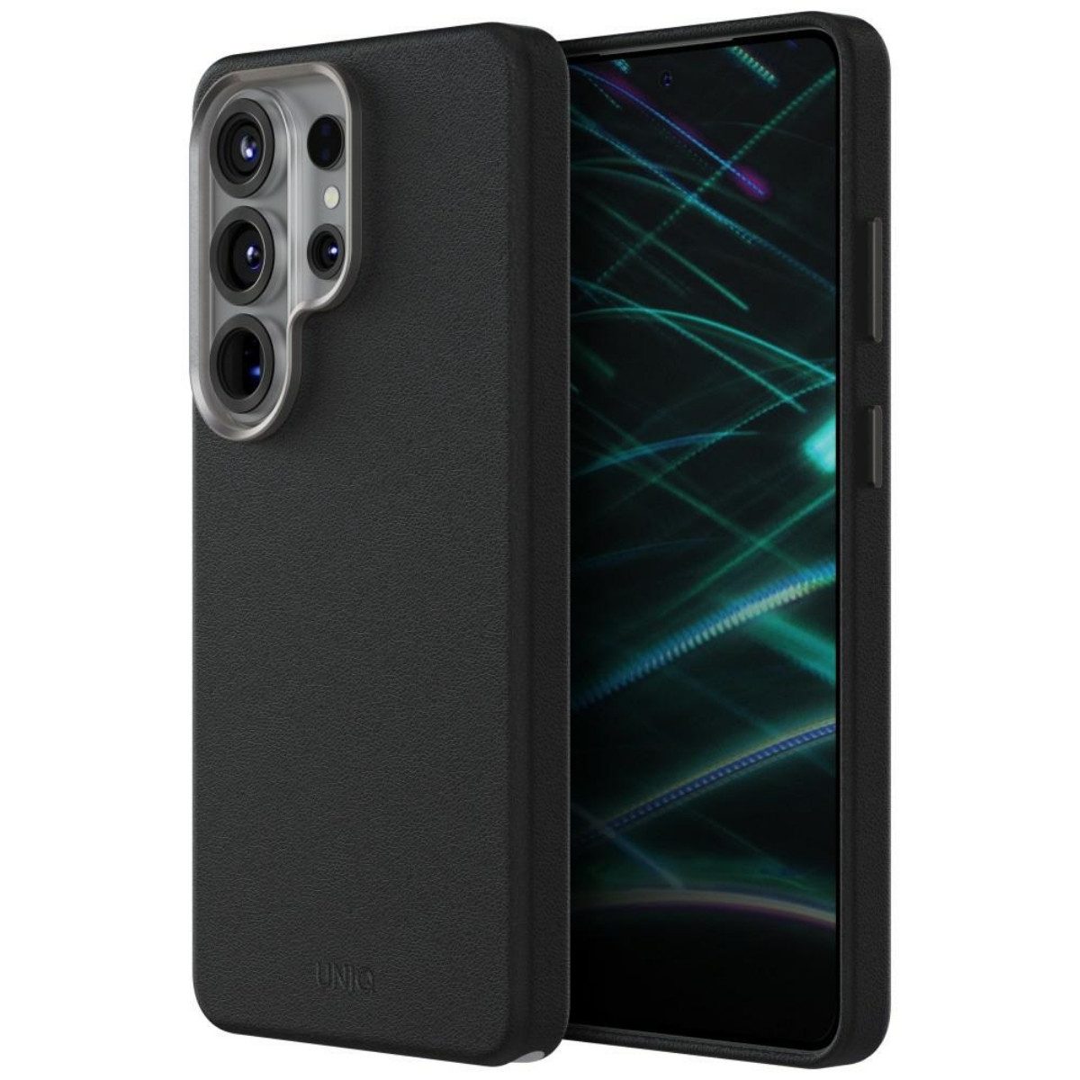 UNIQ Handyhülle Lyden Magclick Ladecase für Samsung Galaxy S26 Ultra Schwarz 6,9 Zoll, 12N-Magnete sorgen für besonders festen Halt