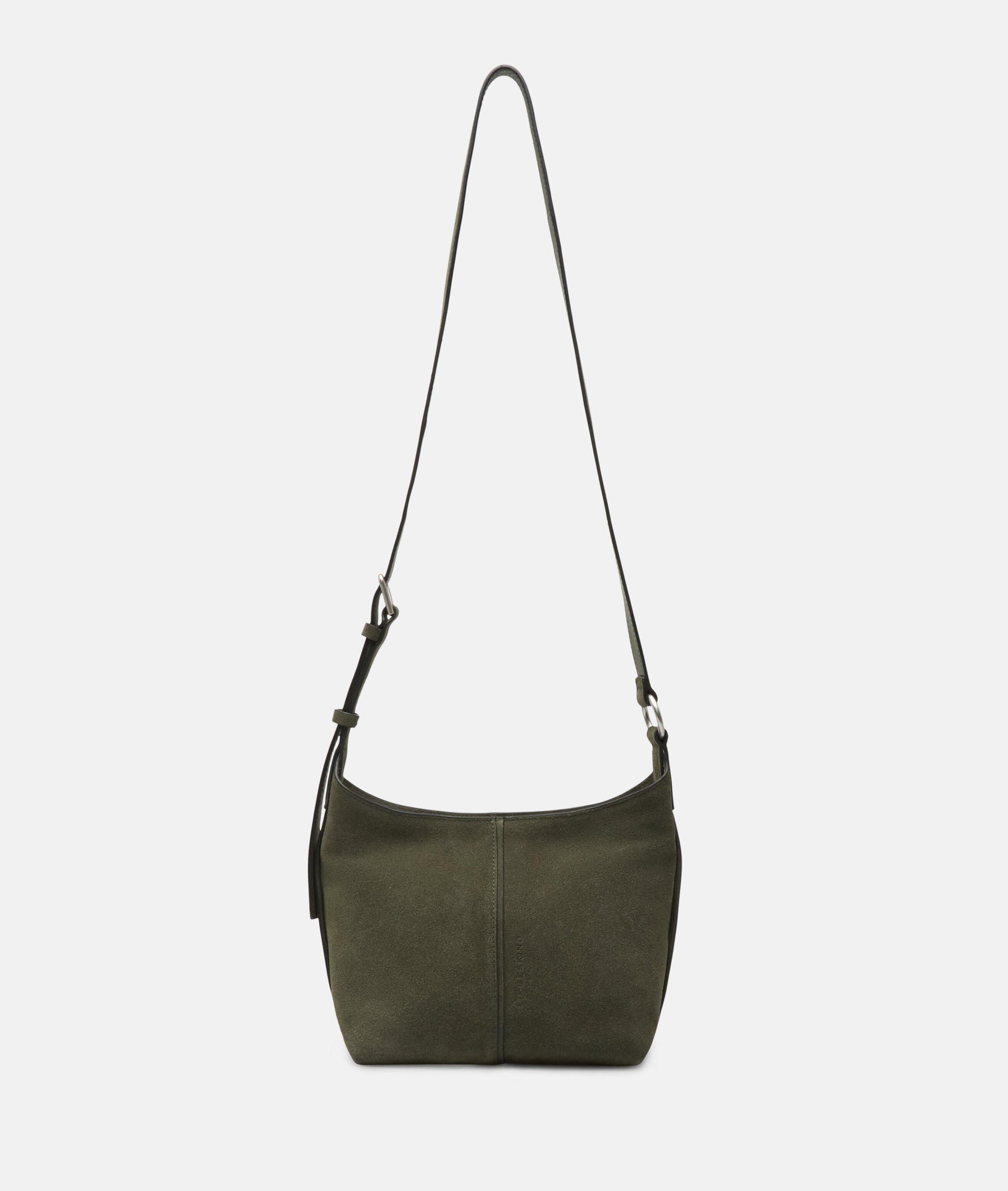 Liebeskind Berlin Umhängetasche Demi Crossbody S, Handliche Crossbody-Bag aus weichem Veloursleder