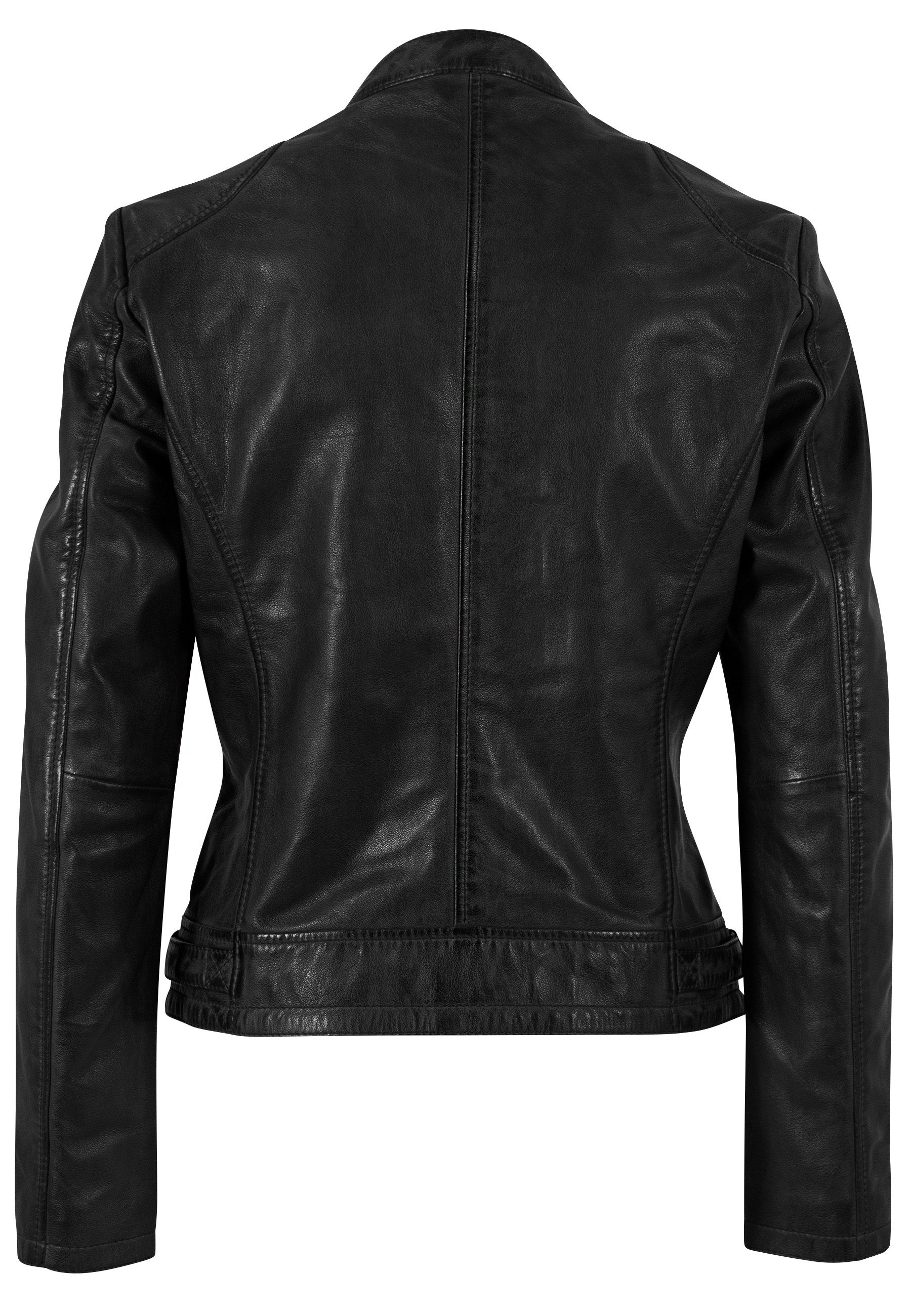 Mauritius Lederjacke MWYouvie mit Stehkragen günstig online kaufen