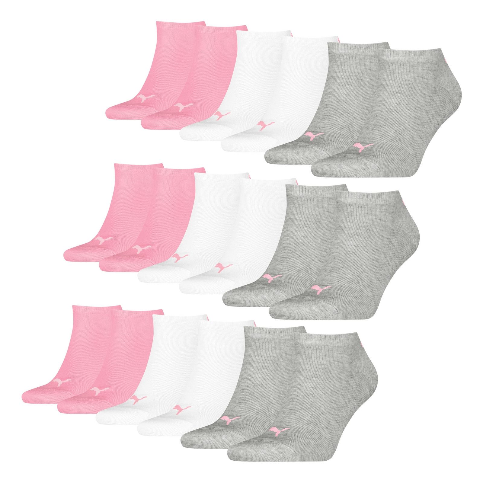 PUMA Sneakersocken Soft Cotton (9-Paar) mit Cat-Logo und PUMA-Schriftzug