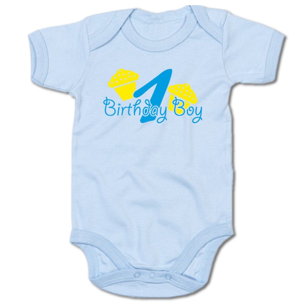 G-graphics Kurzarmbody Baby Body - 1 – Birthday Boy mit Spruch / Sprüche • Babykleidung • Geschenk zum Geburtstag • Strampler