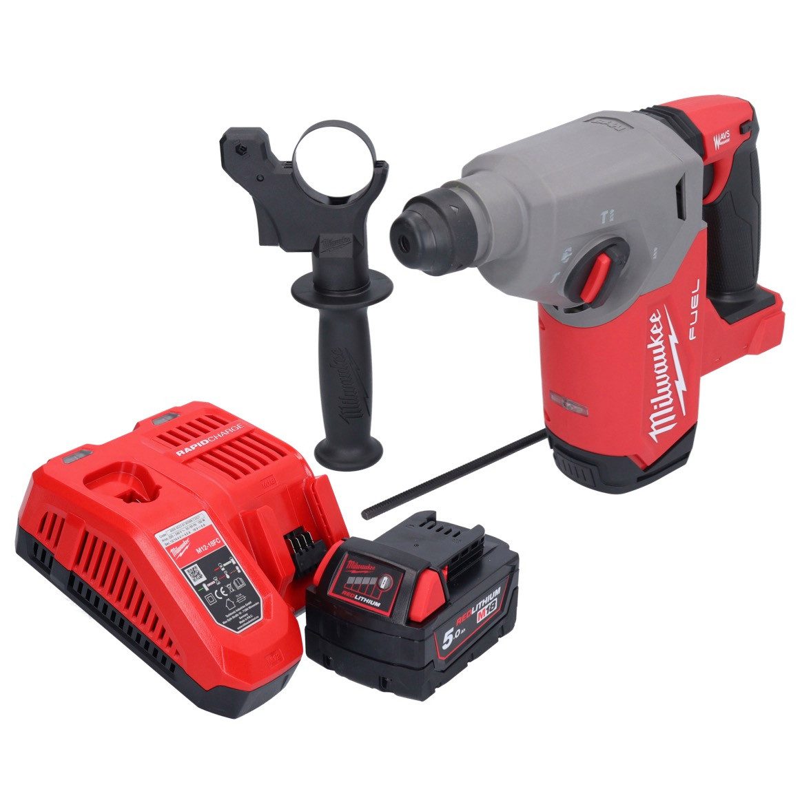 Milwaukee Akku-Bohrhammer M18 FH-501 Akku Bohrhammer 18 V 2,5 J SDS plus Brushless + 1x Akku