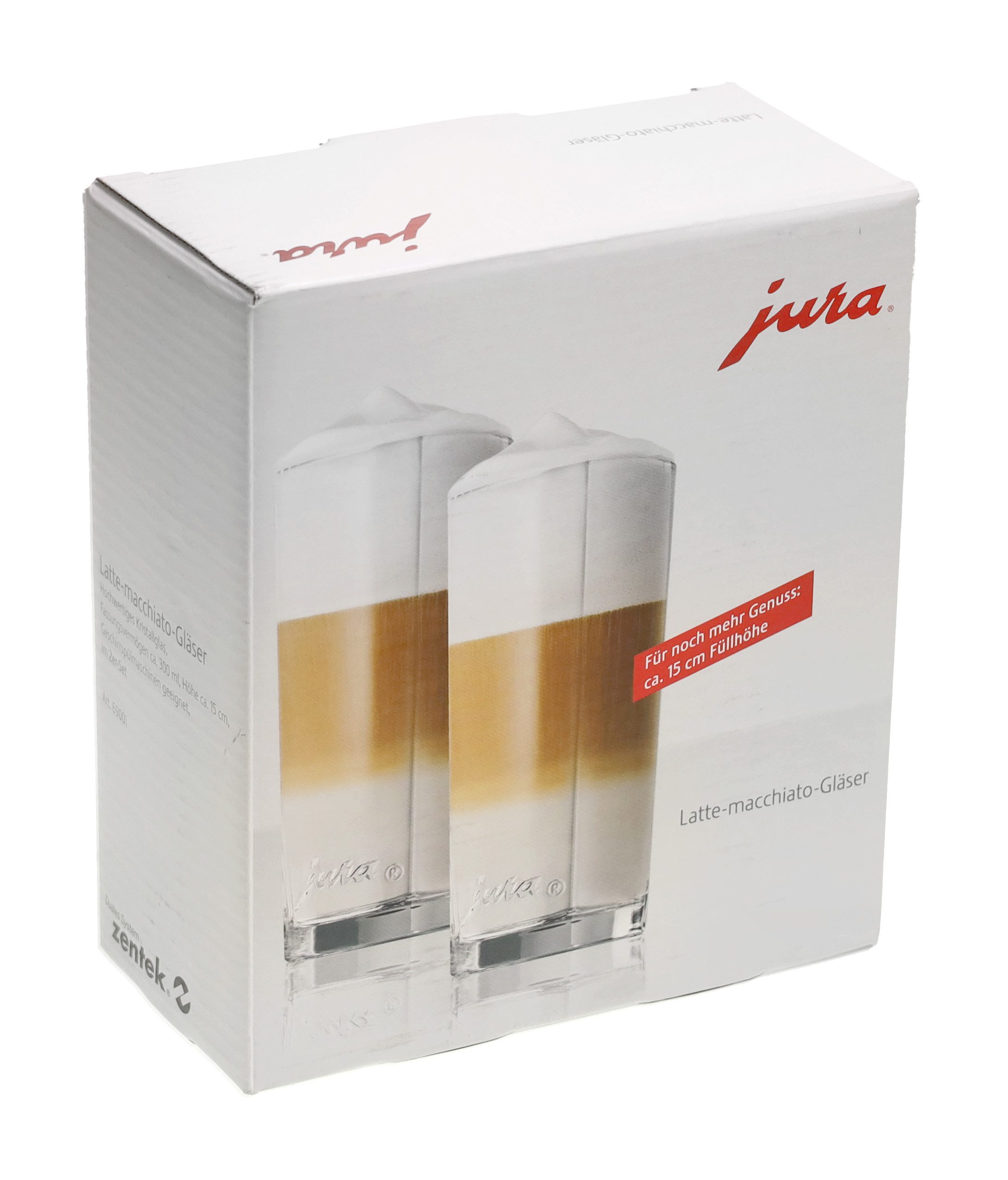 Gläser-Set Jura 69001 Gläser Latte Macchiato, 2 Stück, 300ml