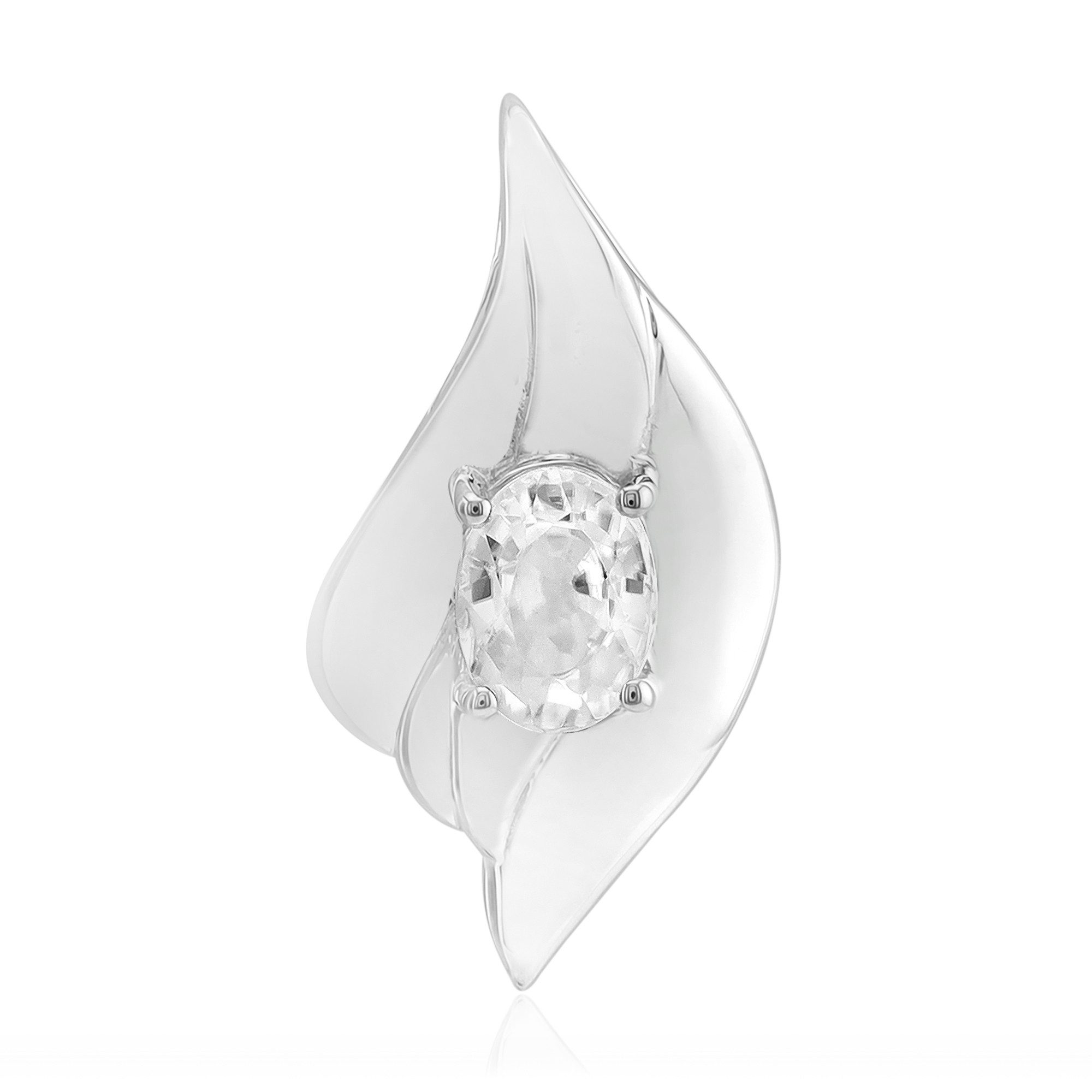 Cavill Kettenanhänger Zirkon Silberanhänger 1,06 ct Oval Tansania, 925 Sterlingsilber (1-tlg)
