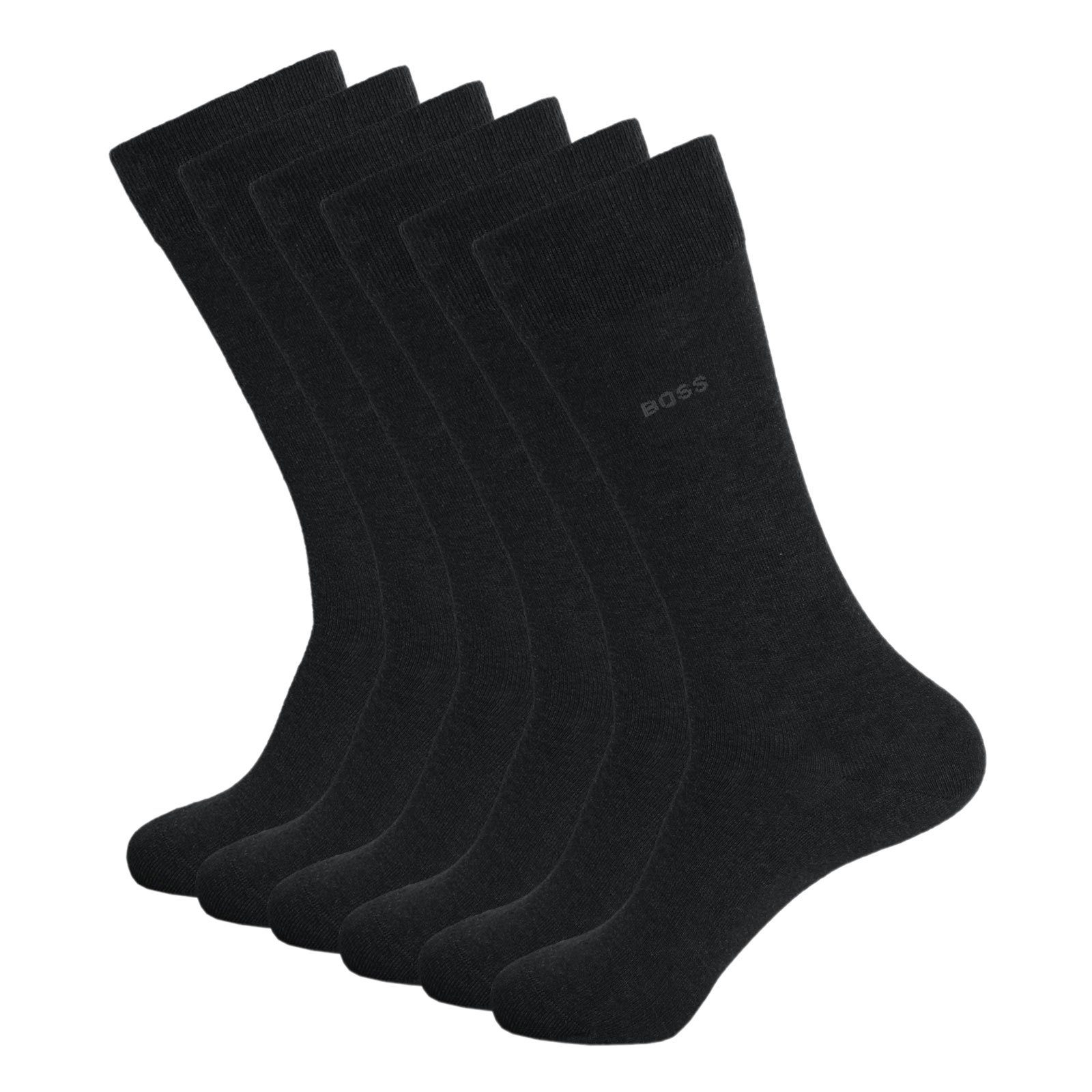 BOSS Businesssocken RS Uni Colors CC (3-Paar) mit dezentem Markenschriftzug günstig online kaufen