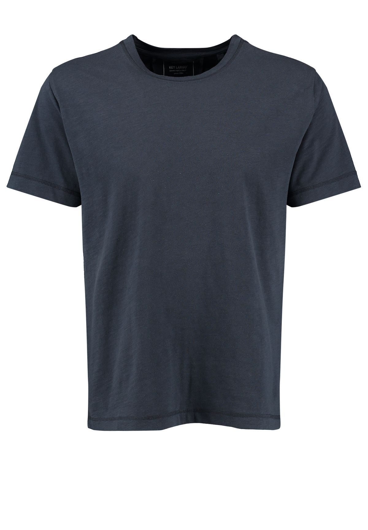 Key Largo T-Shirt MT KLSALT round-loose uni Basic dezenter oversize Look MT00600 Rundhalsauschnitt unifarben kurzarm slim fit