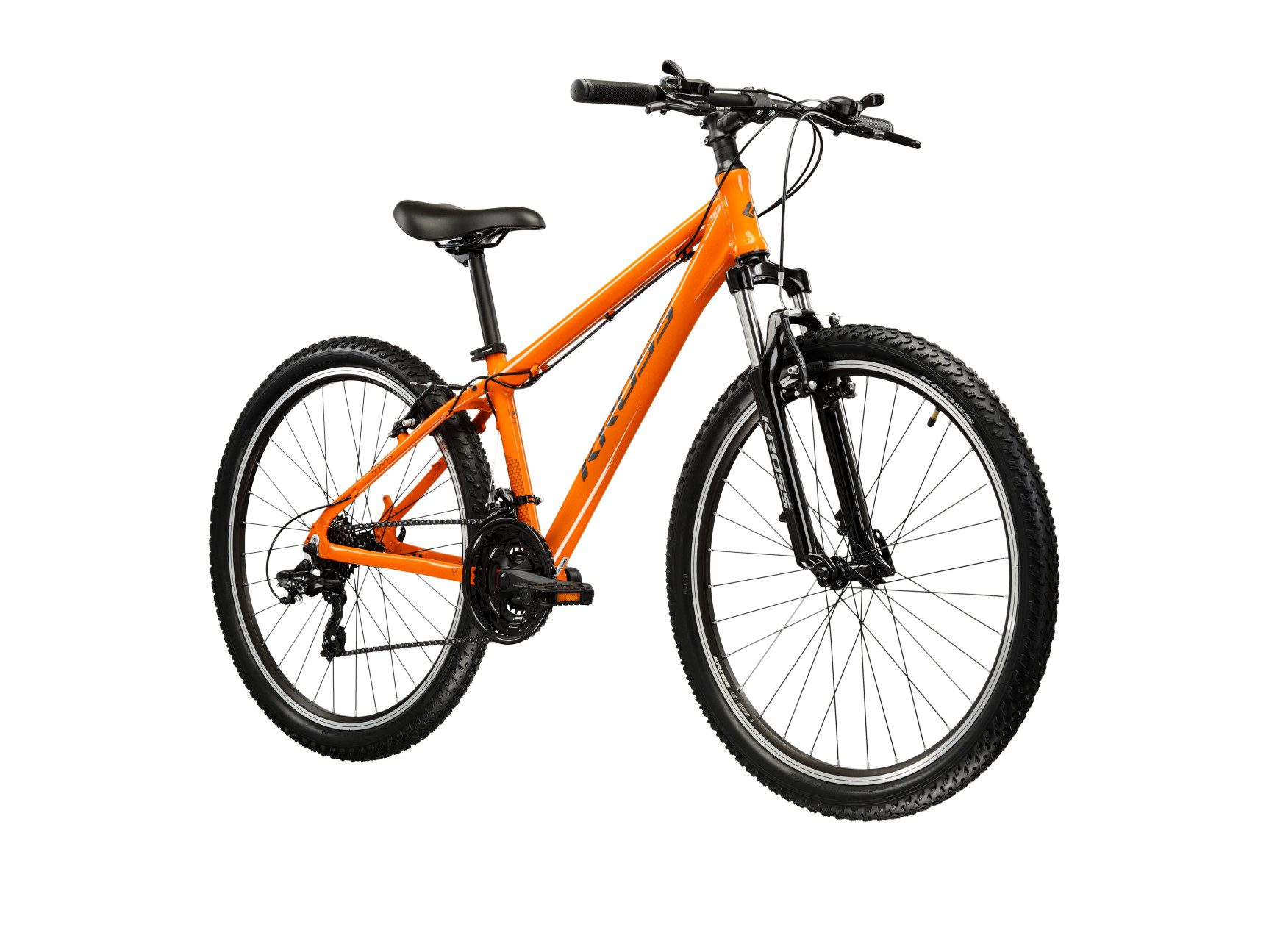 Kross Mountainbike KROSS Mountainbike Hardtail 26" Hexagon 1.0 orange 21 Gänge, 21 Gang Shimano TOURNEY TY300 Schaltwerk, Kettenschaltung