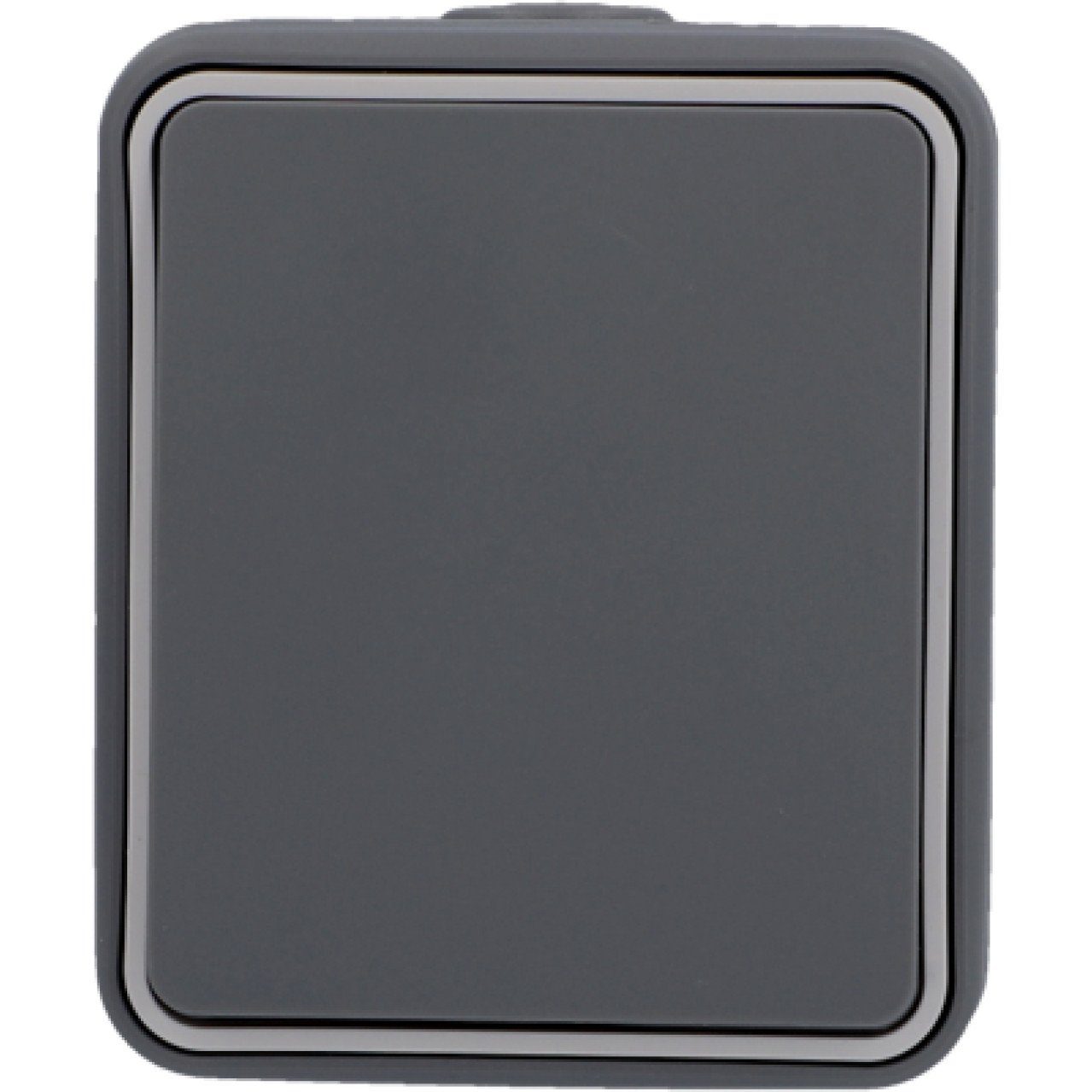 UNITEC Unitec Taster Feuchtraum Mini, dunkelgrau, Aufputz Wandtaster