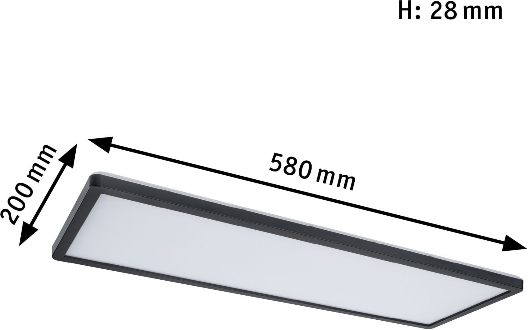 LED LED fest Warmweiß Atria Shine, Paulmann integriert, Panel
