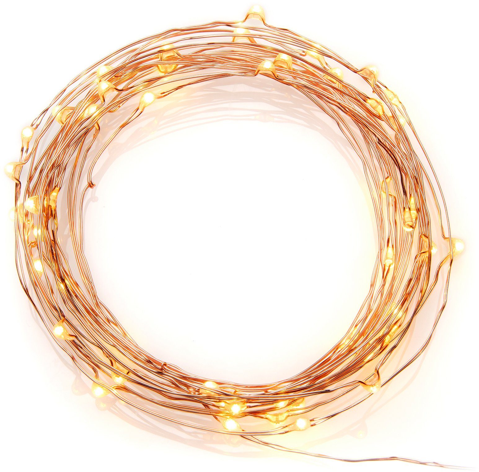 KONSTSMIDE LED-Lichterkette Weihnachtsdeko aussen, 200-flammig, LED Tropfenlichterkette, APP-gesteuert (Android & IOS)