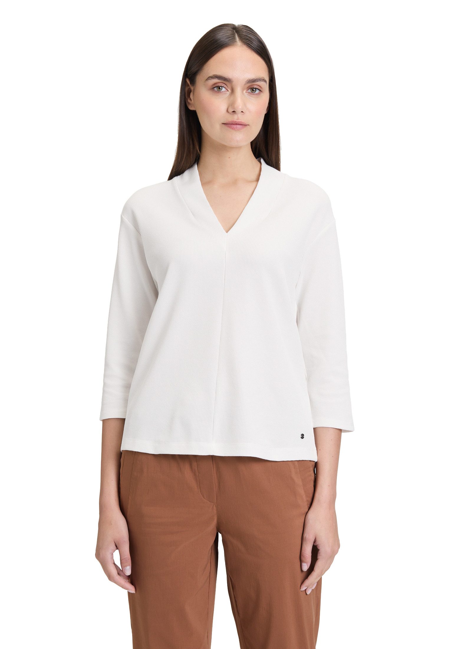 Betty&Co 3/4-Arm-Shirt Damen mit V-Ausschnitt (1-tlg) günstig online kaufen