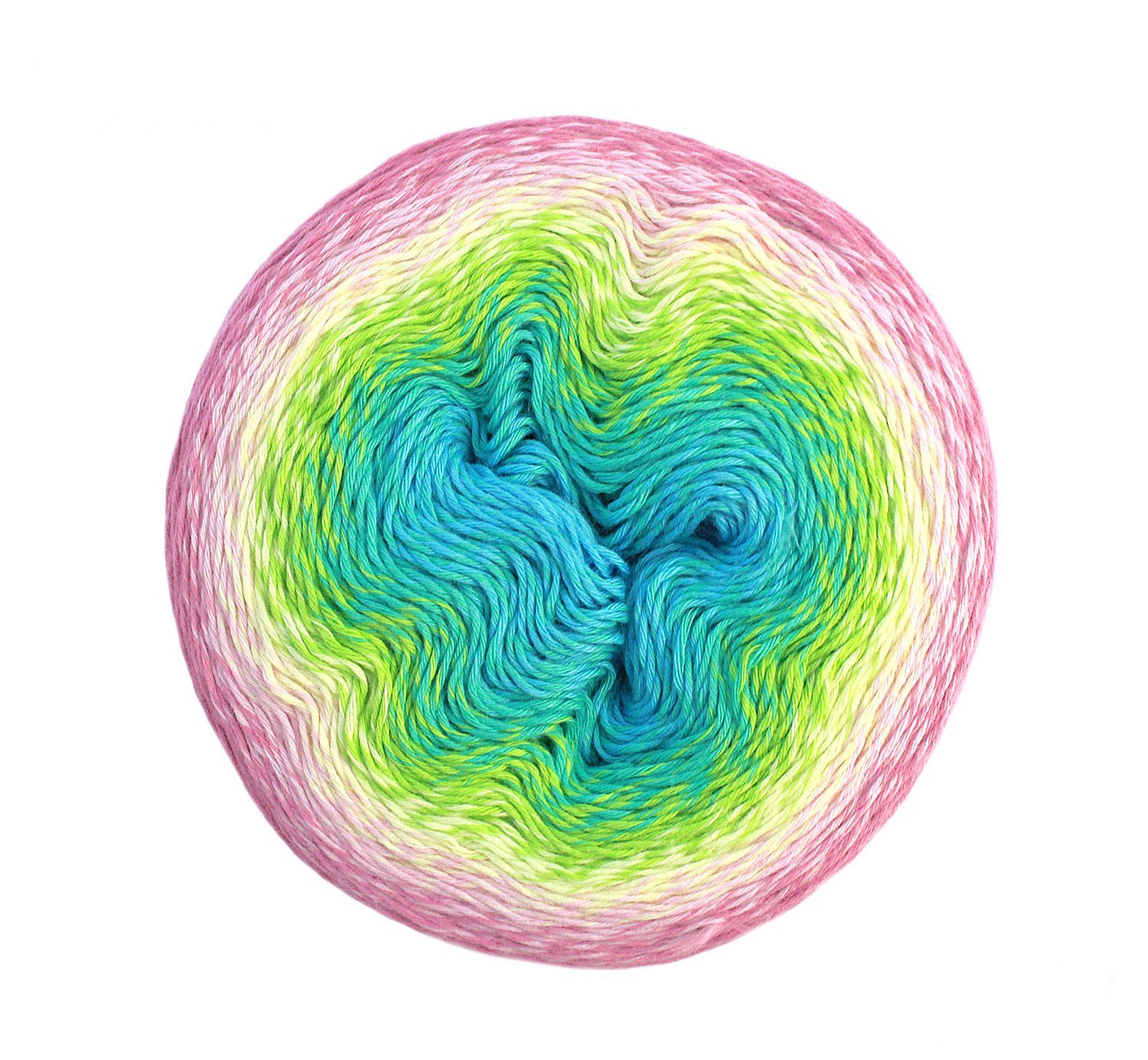 Scheepjes Whirl Bobbel Farbverlaufsgarn zum Stricken und Häkeln Häkelwolle, 1000,00 m (Farbverlaufswolle Baumwollmischgarn, Wolle mit Farbverlauf), 60% Baumwolle und 40% Polyacryl