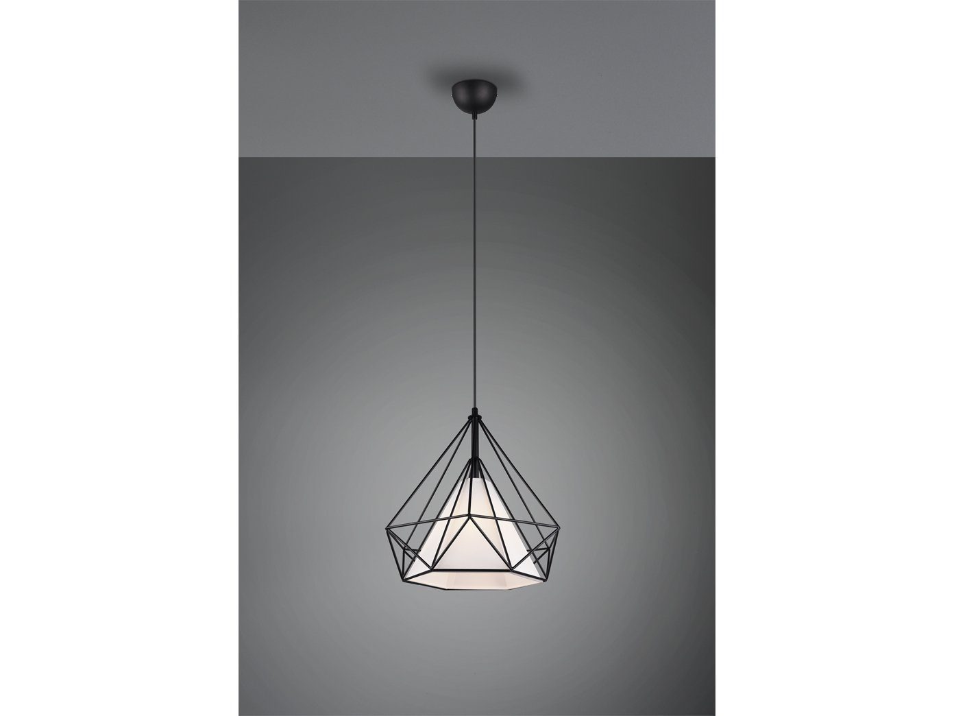 TRIO LED Pendelleuchte, Industrial Style Draht Gitter Lampe Decken Leuchte Industrie Lampe Esszimmer Lampe für über Esstisch Kücheninsel Couchtisch