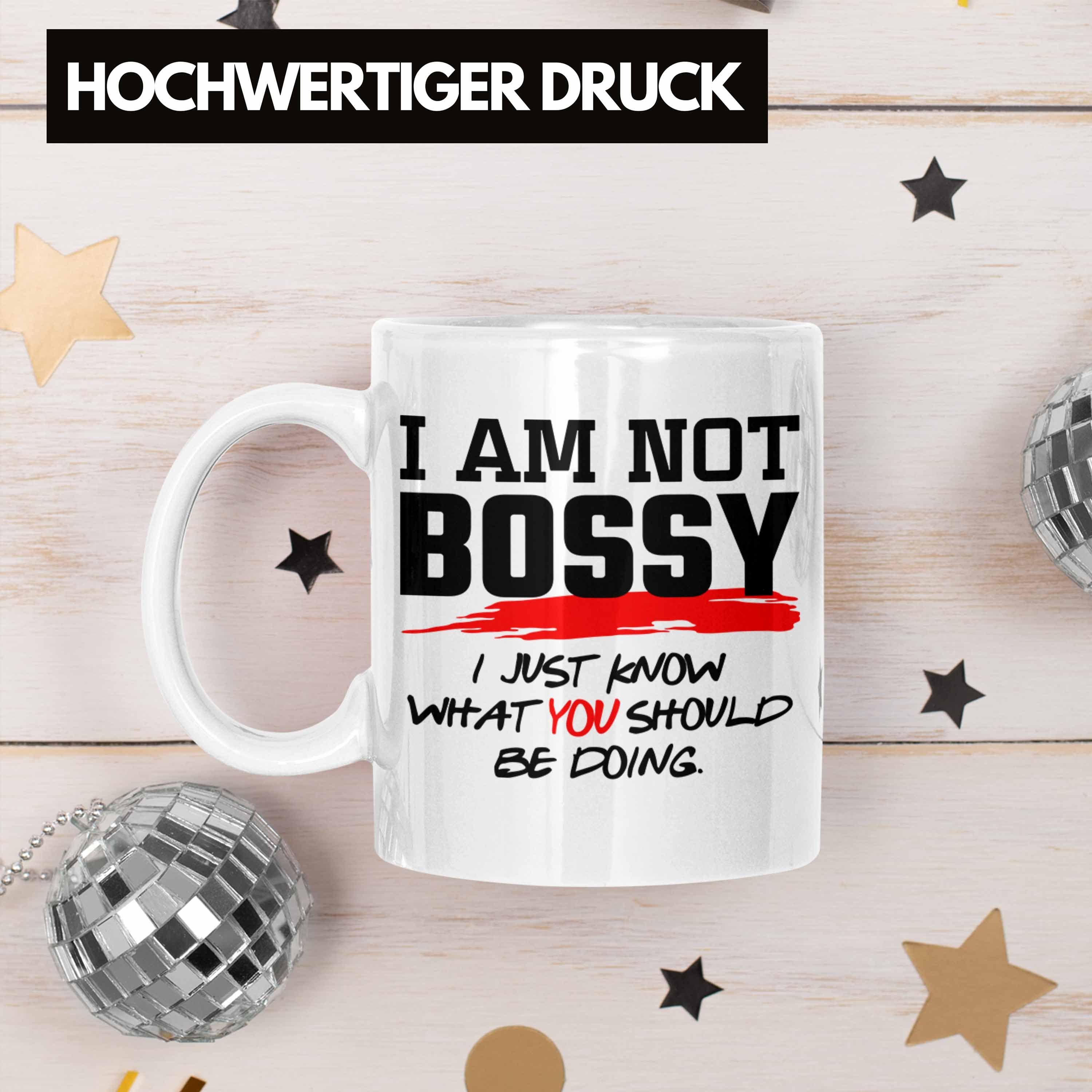 Bossy Chefin Trendation Not für Chef: Weiss Tasse Spruch Im Geschenk Lustiges Tasse mit